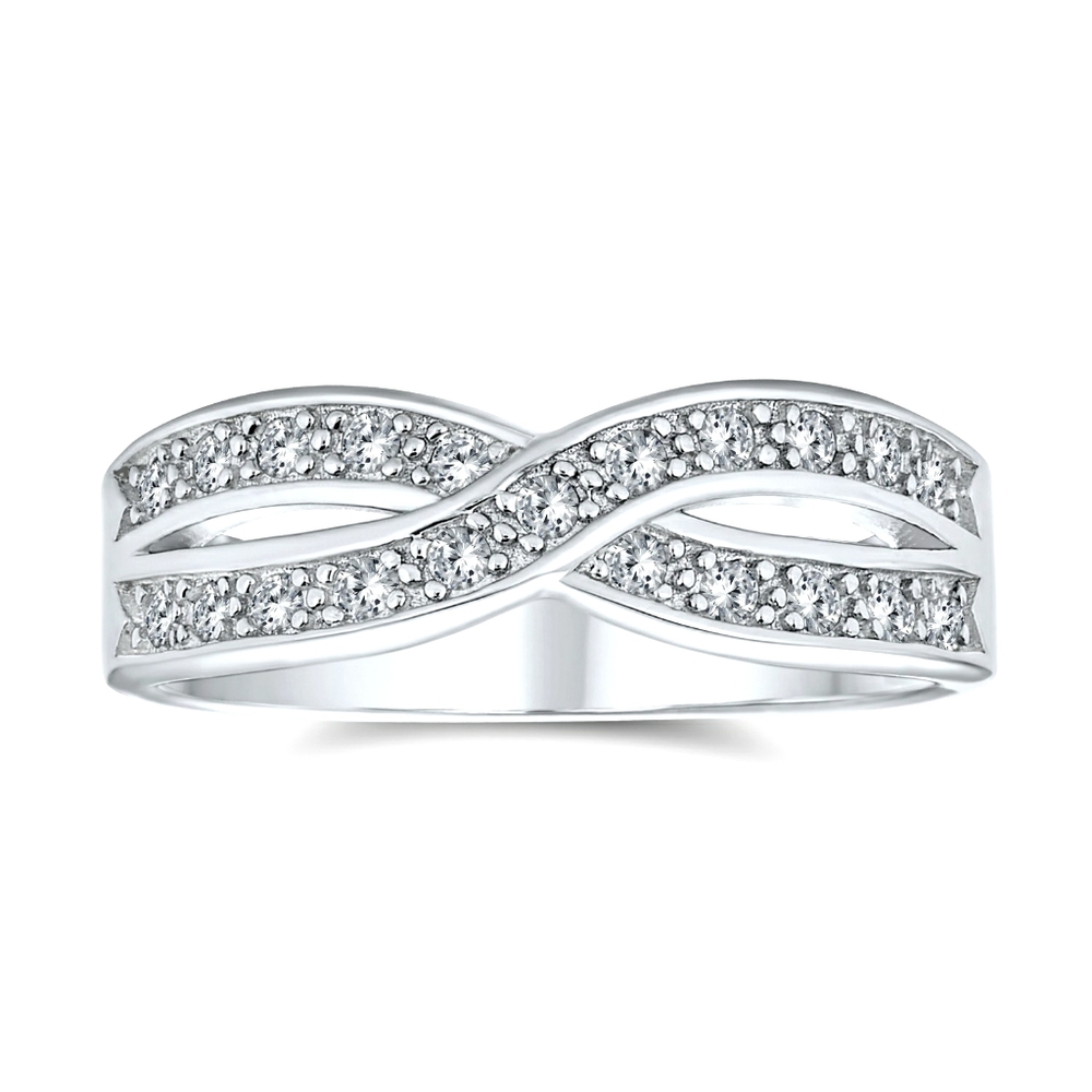 Sterling Silver Infinity Ring, Sz 5.5